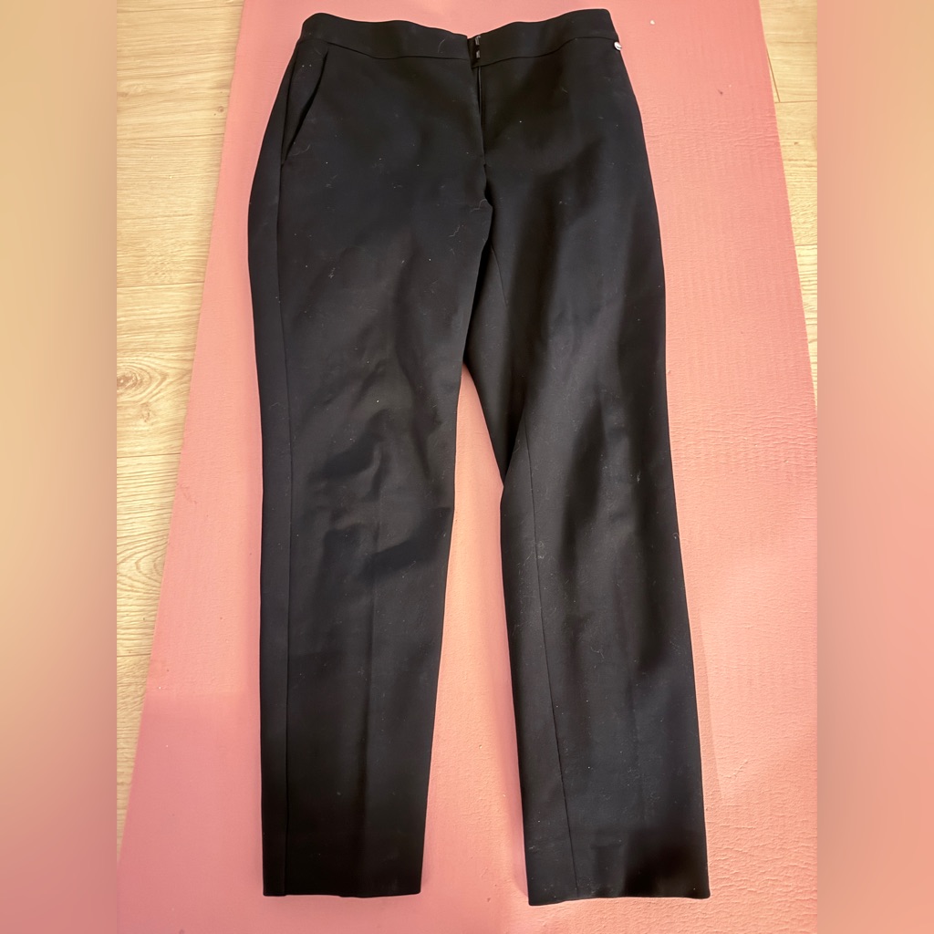 Maxmara Size Medium Women’s Black Dress Pants, Made In Italy